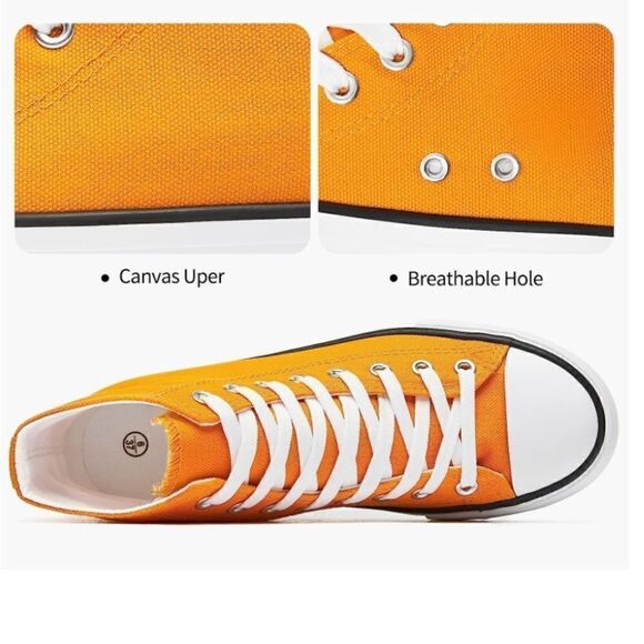 Platform Canvas High Top Sneakers - Picture 4 of 5